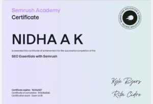 Semrush certification